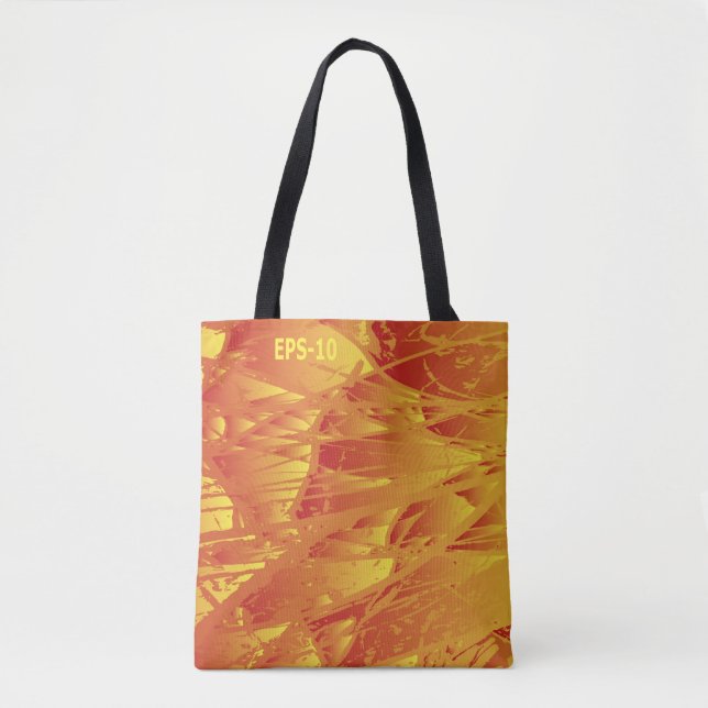 Bolsa Tote fundo abstrato. Vintage criativa.  (Frente)