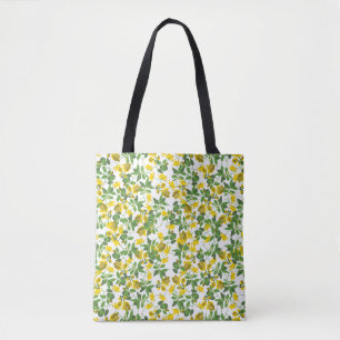 Bolsa Tote Fundo branco amarelo grande libertado 2