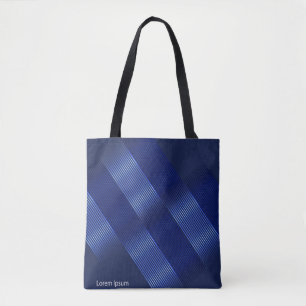 Bolsa Tote fundo brilhante moderno, objetos geoméricos de co