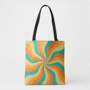 Bolsa Tote Fundo Colorido Retroativo dos anos 70
