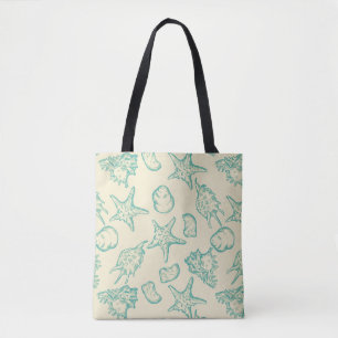 Bolsa Tote Fundo com escudos. Mão tirada 2