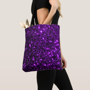 Bolsa Tote Fundo da Glitter - Roxo