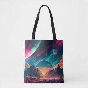 Bolsa Tote Fundo da paisagem do planeta alienígena