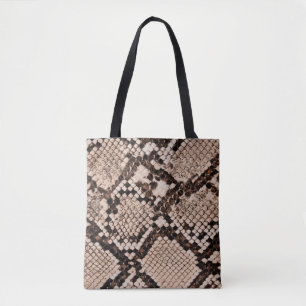 Bolsa Tote fundo da textura da pele do cobra