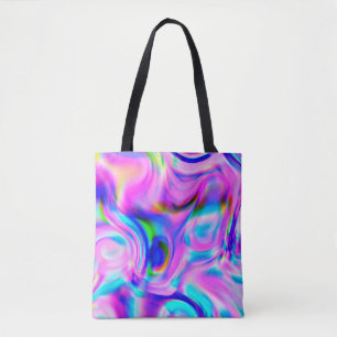 Bolsa Tote Fundo de abstrato multicores. Padrão colorido.