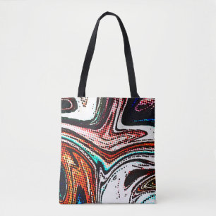 Bolsa Tote fundo de abstrato. Textura de tinta líquida em