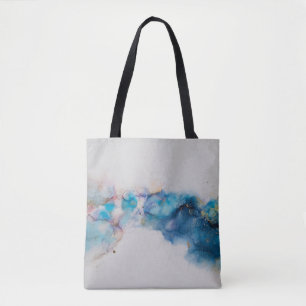 Bolsa Tote Fundo de Arte de Tinta Álcool abstrato