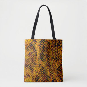 Bolsa Tote fundo de cobra