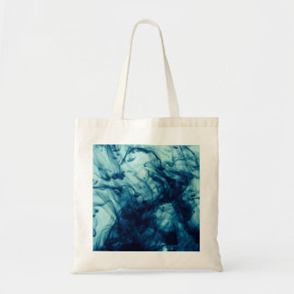 Bolsa Tote fundo de fumo líquido abstrato azul