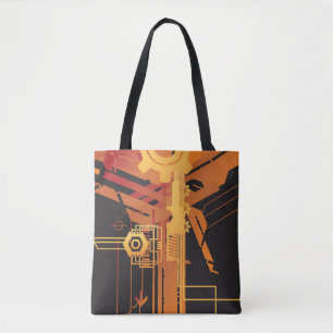 Bolsa Tote Fundo de intervalo mínimo técnico