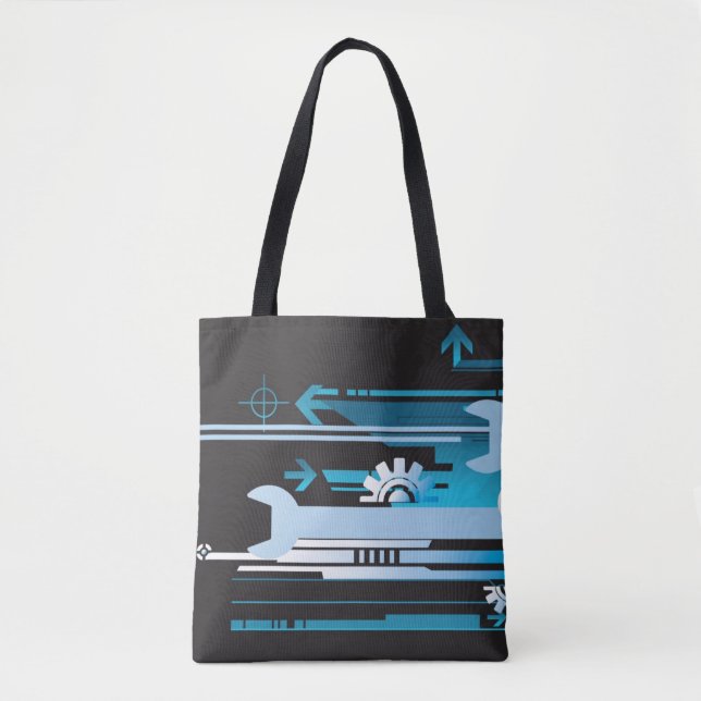 Bolsa Tote Fundo de intervalo mínimo técnico 3 (Frente)