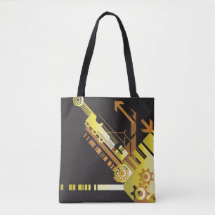 Bolsa Tote Fundo de intervalo mínimo técnico 5