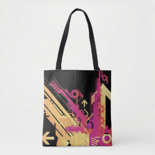 Bolsa Tote Fundo de intervalo mínimo técnico 7