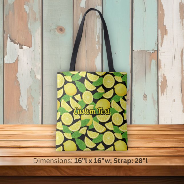 Bolsa Tote Fundo de Limão (Criador carregado)