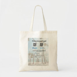 Bolsa Tote Fundo de lua de mel venomo paypal doação Q R casal