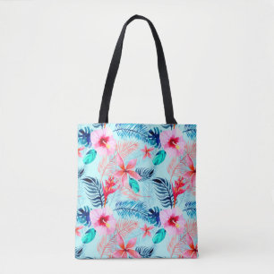 Bolsa Tote Fundo de papel digital tropical