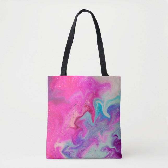 Bolsa Tote Fundo de pintura mista (Frente)