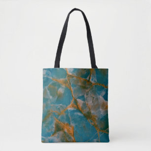 Bolsa Tote fundo de textura de mármore, breccia marbel natura
