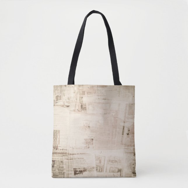 Bolsa Tote Fundo de textura de papel velho e doce. (Frente)