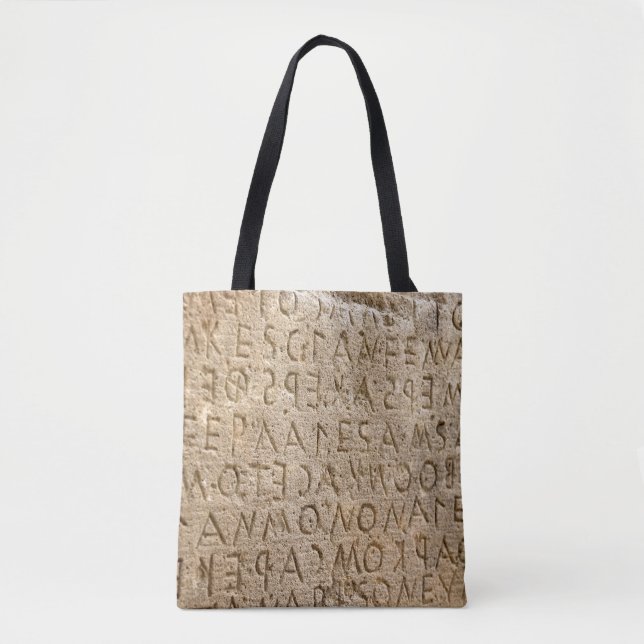 Bolsa Tote Fundo de textura de pedra (Frente)