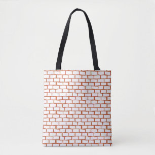 Bolsa Tote fundo de textura de tijolos