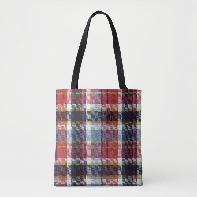 Bolsa Tote Fundo de Textura Têxtil Quadrada. (Frente)