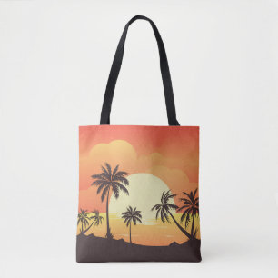 Bolsa Tote Fundo de Verão com Palmeiras-32134