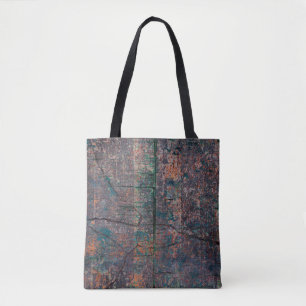 Bolsa Tote fundo do abstrato multicolor grunge com abstração