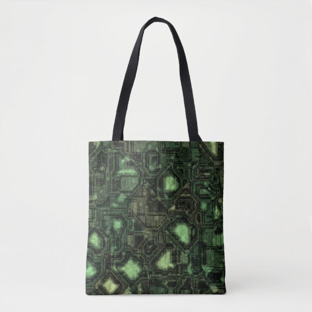Bolsa Tote Fundo do circuito de computador (Frente)