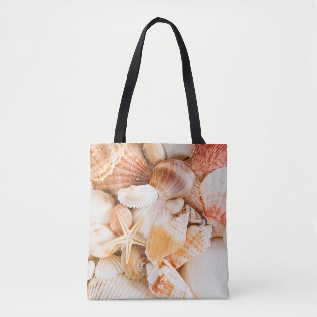 Bolsa Tote Fundo do mar: tema marinho. (Frente)