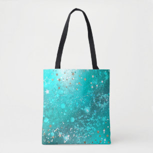 Bolsa Tote Fundo do Mint Turquoise Foil
