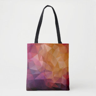Bolsa Tote fundo do mosaico triangular com transparências em