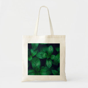 Bolsa Tote Fundo do padrão das folhas verdes da Casa
