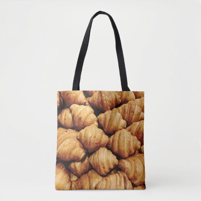Bolsa Tote Fundo do Pão: Ilustração da Comida do Grampo (Frente)