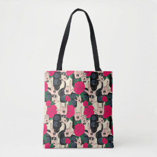 Bolsa Tote Fundo do Rock Invisível. Abstrato musical moderna