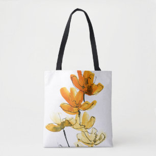 Bolsa Tote Fundo floral abstrato