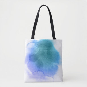 Bolsa Tote Fundo pintado mão 12 da aguarela abstrata