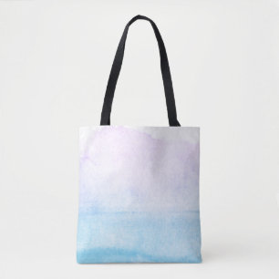 Bolsa Tote Fundo pintado mão 18 da aguarela abstrata