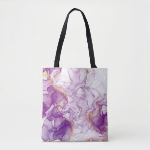 Bolsa Tote Fundo Puro de Aquarela com Ouros