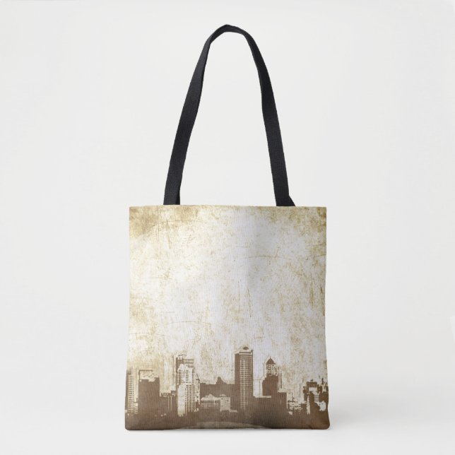 Bolsa Tote Fundo sujo da cidade (Frente)