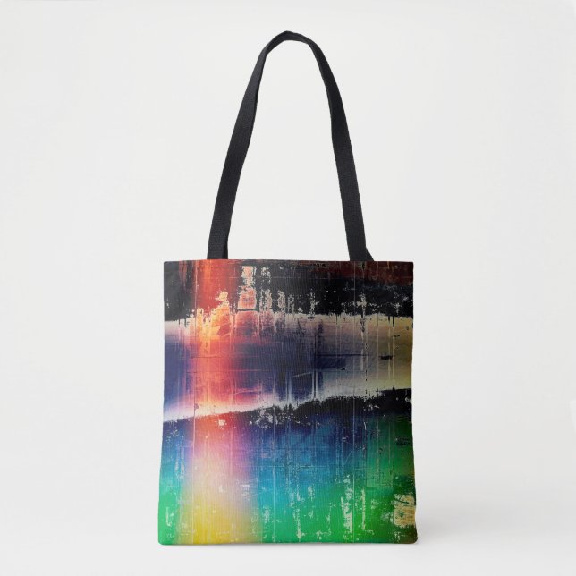 Bolsa Tote Fundo tradicional, textura arranhada w (Frente)