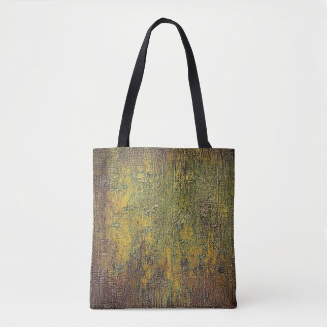 Bolsa Tote Fundo velho ou textura úmida do shabby com  (Frente)