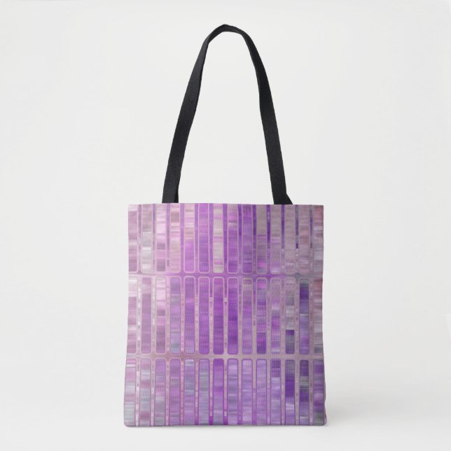 Bolsa Tote Fundo violeta brilhante abstrato com glos (Frente)