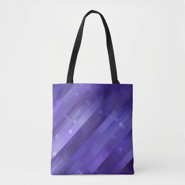 Bolsa Tote Fundo violeta brilhante abstrato com glos (Frente)