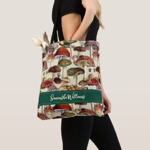 Bolsa Tote Fungos de cogumelo-do-mato-vermelho