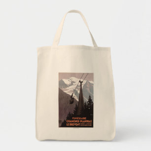 Bolsa Tote Funiculaire Le Brevent Cable Car Poster