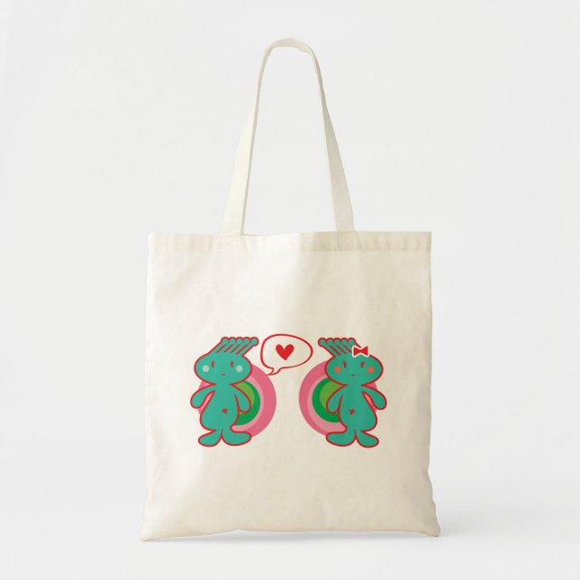 Bolsa Tote Funky engraçado doce do divertimento bonito dos (Frente)