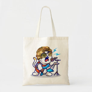 Bolsa Tote Funky Rockstar Cat - Gatinho Legal do Lover Música
