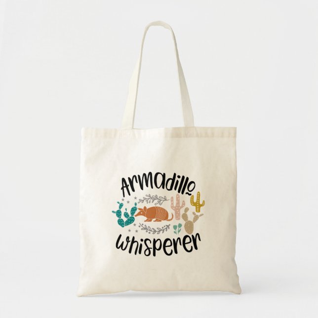 Bolsa Tote Funny Armadillo Slogan Tote Bag (Frente)