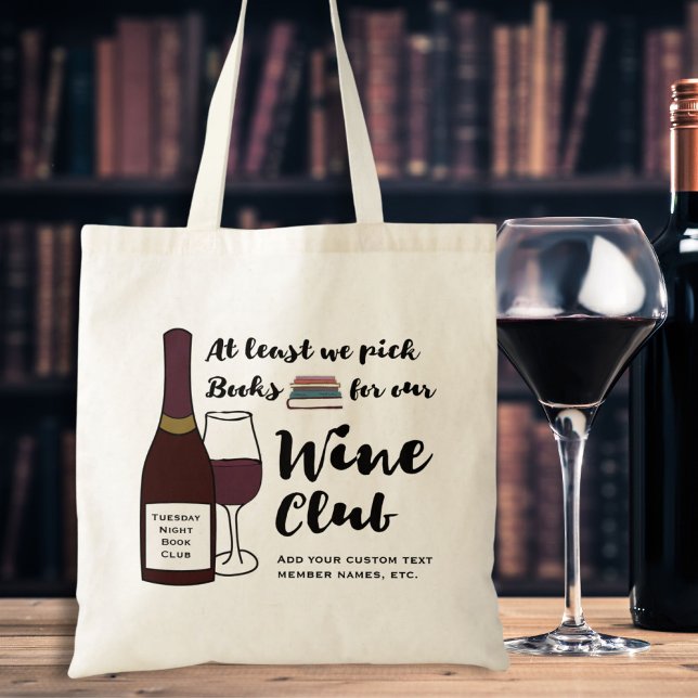 Bolsa Tote Funny Book Club | Livro personalizado do Clube do  (Criador carregado)